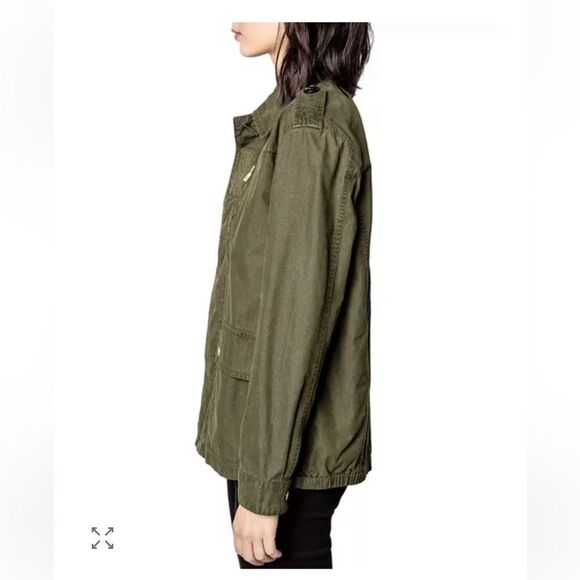 $475 Zadig & Voltaire Logo Utility Jacket NWT - Picture 6 of 13
